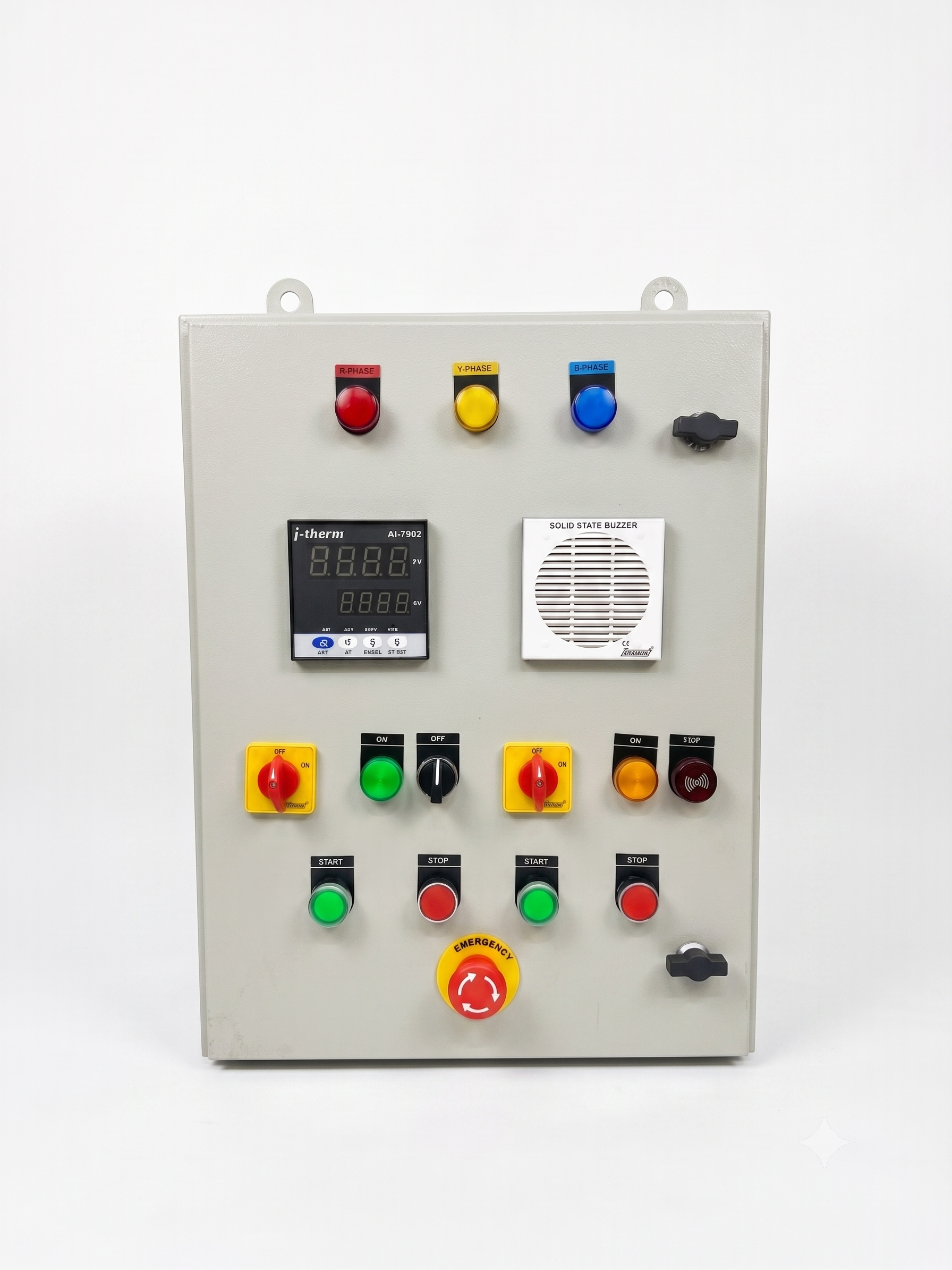 FlameTech control switch board — studio product shot